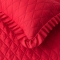 91家纺网 家纺一手货源 找家纺 艾晶美 2018冬款夹棉床裙三件套 小蜜蜂-大红