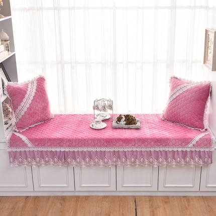 共鸣沙发垫 2019新款飘窗垫-短毛绒系列短毛绒粉色