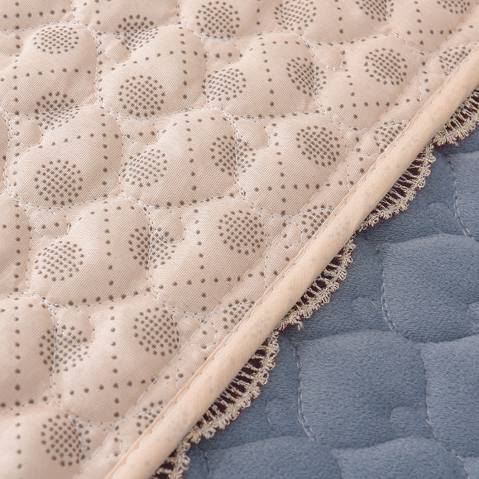 91家纺网 家纺一手货源 找家纺 共鸣沙发垫 2019新款水晶绒沙发垫水晶绒蓝灰