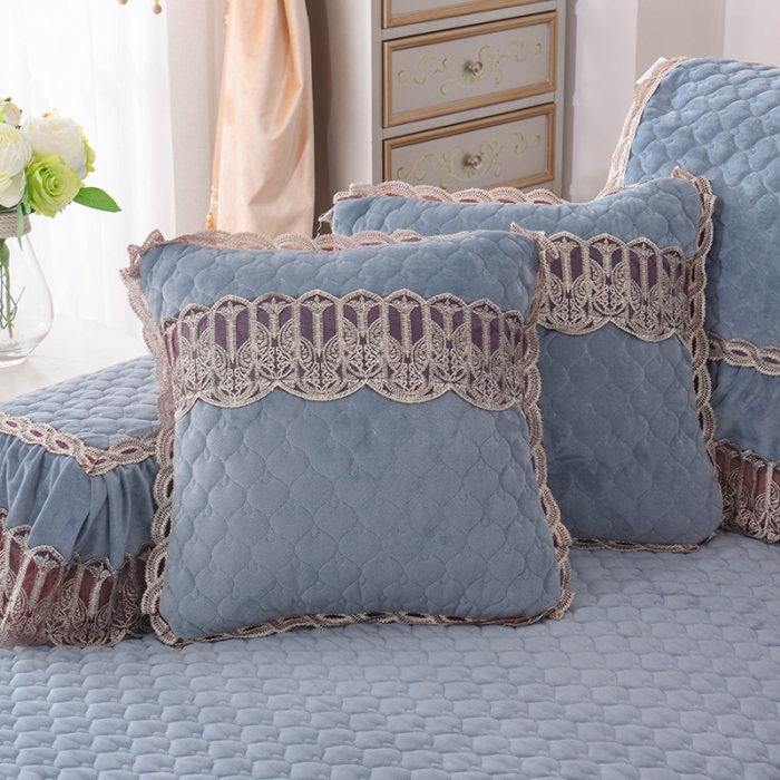 91家纺网 家纺一手货源 找家纺 共鸣沙发垫 2019新款水晶绒沙发垫水晶绒蓝灰