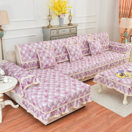 共鸣沙发垫 2019新款花语系列沙发垫花语紫