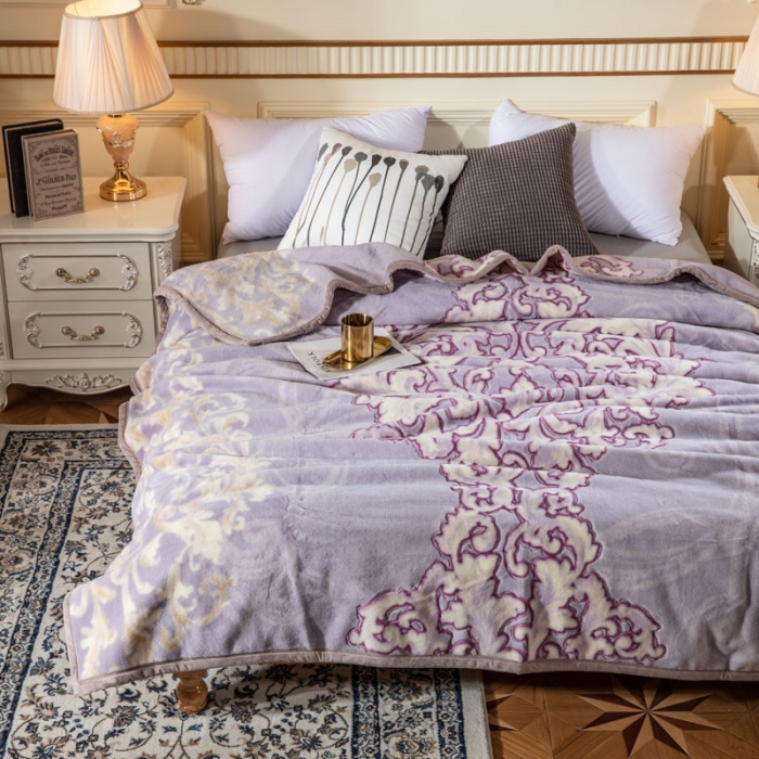 91家纺网 家纺一手货源 找家纺 凯轩家纺 单层纯羊毛毛毯毯子.全羊毛毛毯毯子 倾城魅力