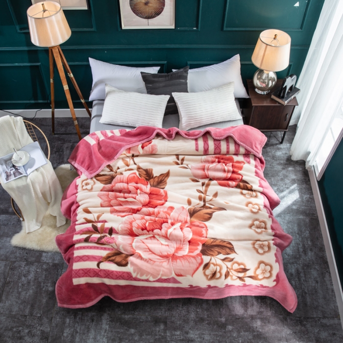 91家纺网 家纺一手货源 找家纺 凯轩毛毛毯毯子 新款双层纯羊毛毛毯毯子 毛毛毯毯子.保暖毛毯毯子.云毛毯毯子.锦绣良缘