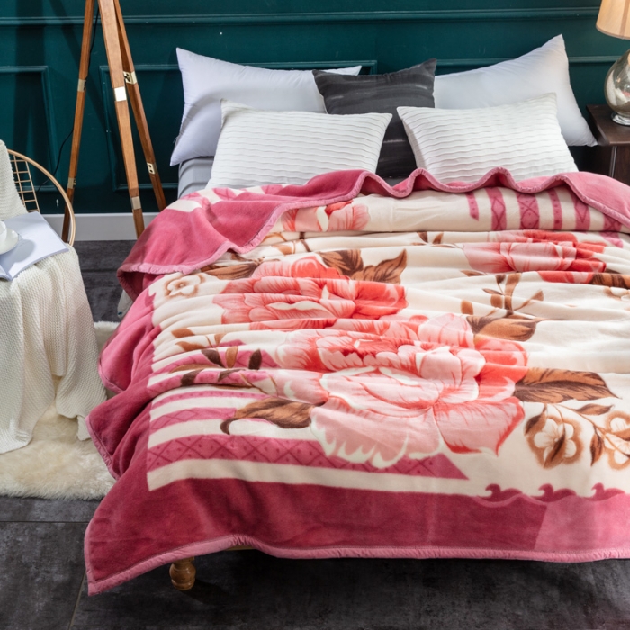 91家纺网 家纺一手货源 找家纺 凯轩毛毛毯毯子 新款双层纯羊毛毛毯毯子 毛毛毯毯子.保暖毛毯毯子.云毛毯毯子.锦绣良缘