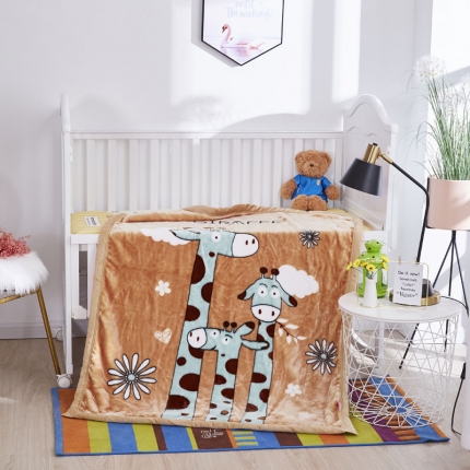 91家纺网 家纺一手货源 找家纺 凯轩毛毛毯毯子 2019新款加厚儿童云毛毯毯子 三个小伙伴