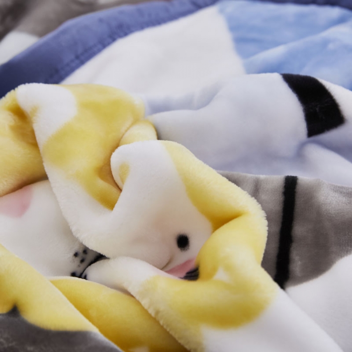 91家纺网 家纺一手货源 找家纺 凯轩毛毛毯毯子 2019新款加厚儿童云毛毯毯子 童真