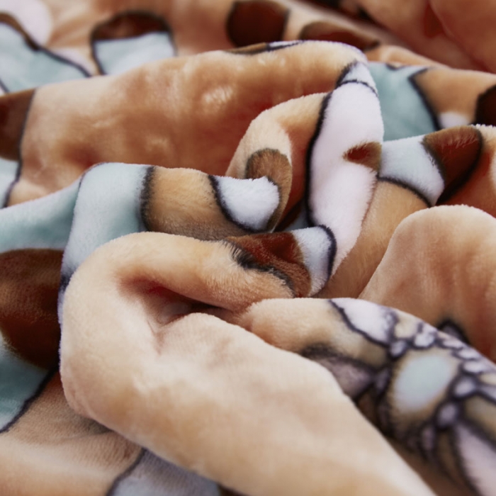 91家纺网 家纺一手货源 找家纺 凯轩毛毛毯毯子 2019新款加厚儿童云毛毯毯子 三个小伙伴