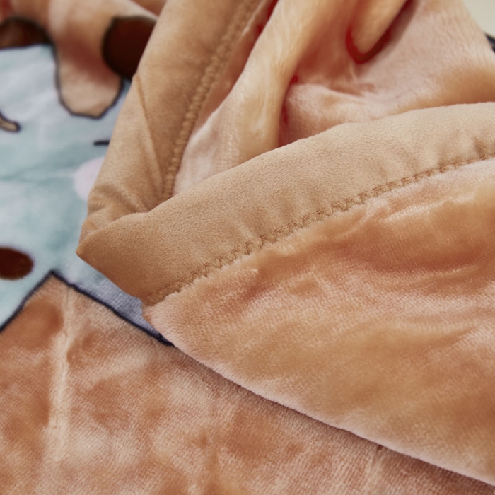 91家纺网 家纺一手货源 找家纺 凯轩毛毛毯毯子 2019新款加厚儿童云毛毯毯子 三个小伙伴