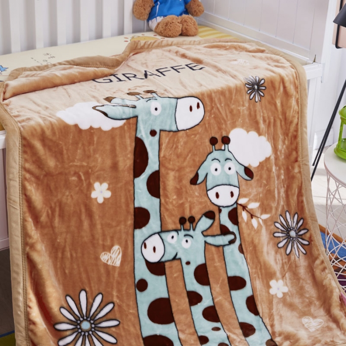 91家纺网 家纺一手货源 找家纺 凯轩毛毛毯毯子 2019新款加厚儿童云毛毯毯子 三个小伙伴