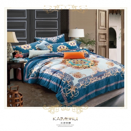 91家纺网 家纺一手货源 找家纺 （总）威克凯丽 2018新款生态磨毛公版定位四件套