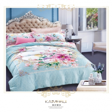 91家纺网 家纺一手货源 找家纺 （总）威克凯丽 2018新款生态磨毛公版定位四件套