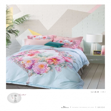 91家纺网 家纺一手货源 找家纺 （总）威克凯丽 2018新款生态磨毛公版定位四件套