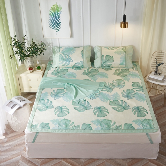 91家纺网 家纺一手货源 找家纺 （总）威克凯丽  印花三明治冰丝席