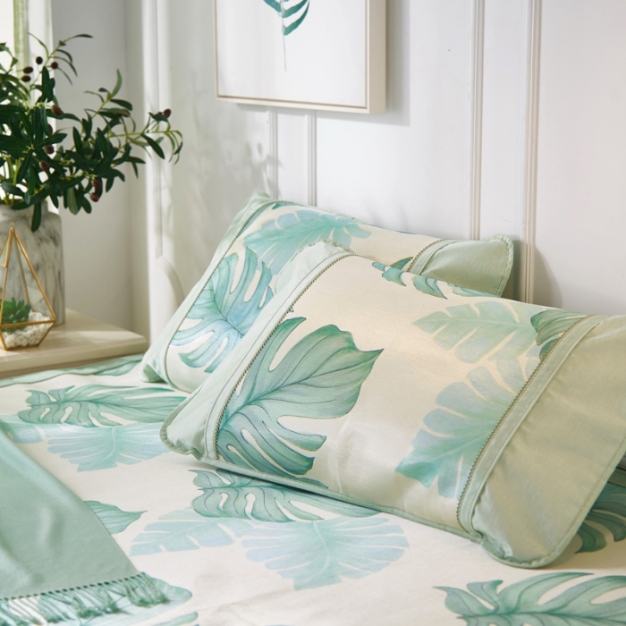 91家纺网 家纺一手货源 找家纺 （总）威克凯丽  印花三明治冰丝席