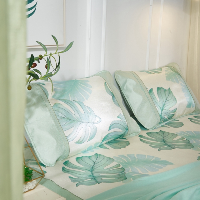 91家纺网 家纺一手货源 找家纺 （总）威克凯丽  印花三明治冰丝席