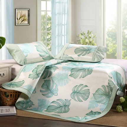 91家纺网 家纺一手货源 找家纺 （总）威克凯丽  印花三明治冰丝席