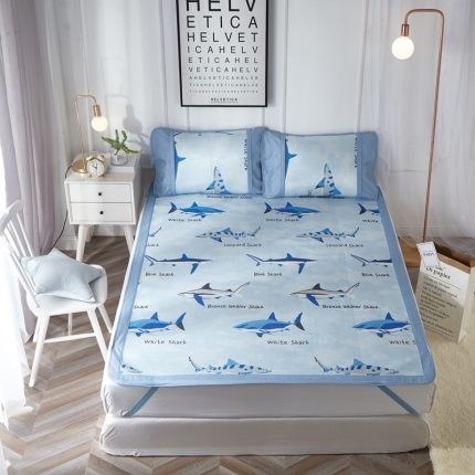 91家纺网 家纺一手货源 找家纺 （总）威克凯丽  印花三明治冰丝席