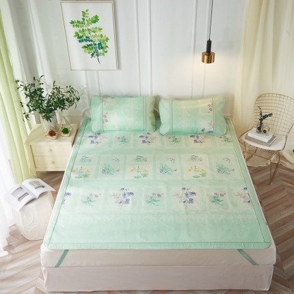 91家纺网 家纺一手货源 找家纺 （总）威克凯丽  印花三明治冰丝席