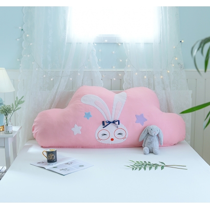 欧漫家纺 时尚卡通床头靠枕云朵系列 长耳朵兔