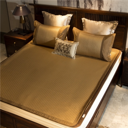 91家纺网 家纺一手货源 找家纺 苹果星家纺  2019新款夏冰藤席 金格