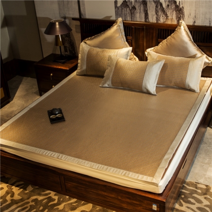 91家纺网 家纺一手货源 找家纺 苹果星家纺  2019新款夏冰藤席 素雅