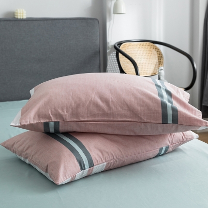 91家纺网 家纺一手货源 找家纺 （总）卡巴伦 2023全棉简约轻奢系列单枕套48*74cm