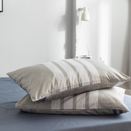 91家纺网 家纺一手货源 找家纺 （总）卡巴伦 2023全棉简约轻奢系列单枕套48*74cm