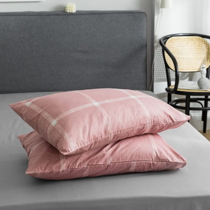 91家纺网 家纺一手货源 找家纺 （总）卡巴伦 2023全棉简约轻奢系列单枕套48*74cm