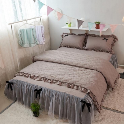 91家纺网 家纺一手货源 找家纺 （总）嗨购家纺竹节全棉四件套