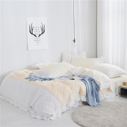 91家纺网 家纺一手货源 找家纺 （总）嗨购家纺 2018年玉兔绒（场景1）四件套