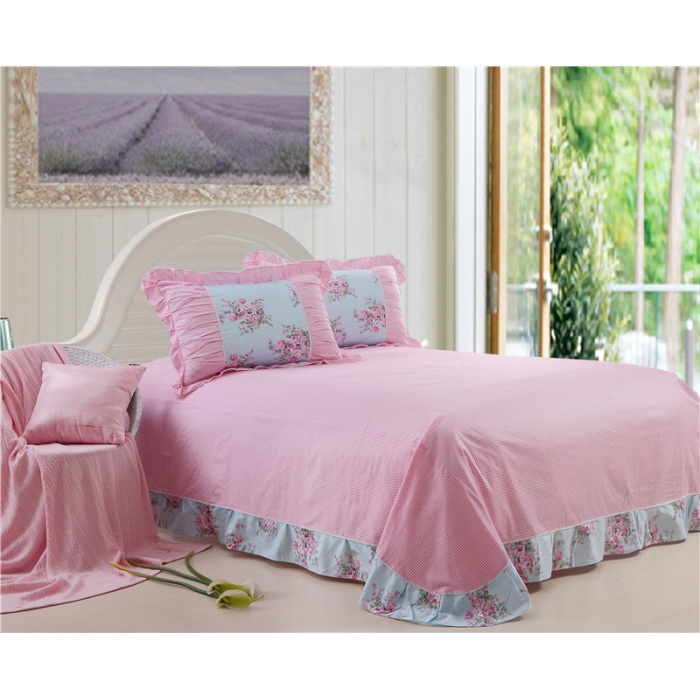 91家纺网 家纺一手货源 找家纺 琪格格纺织 全棉韩版四件套 韩国丽人