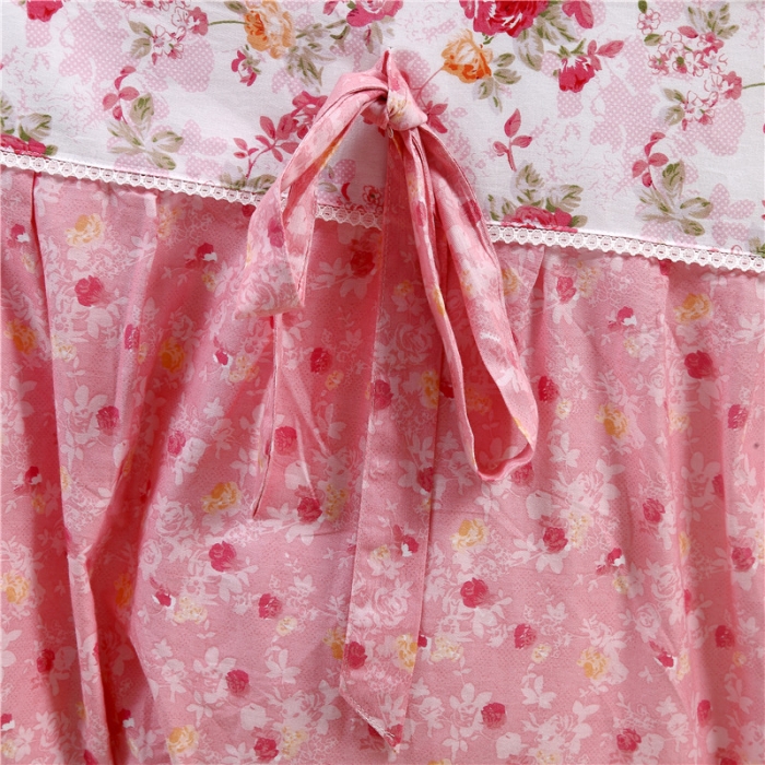 91家纺网 家纺一手货源 找家纺 琪格格纺织 全棉韩版四件套 玫瑰园－粉