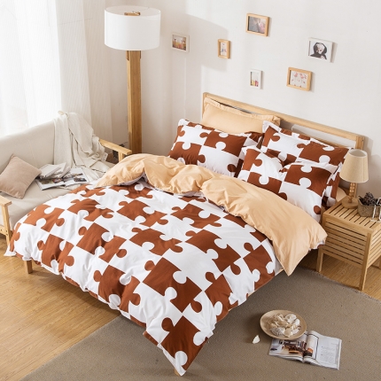 91家纺网 家纺一手货源 找家纺 （总）琪格格纺织 简约宜家全棉四件套床单款