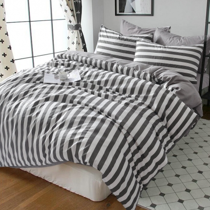 91家纺网 家纺一手货源 找家纺 （总）琪格格纺织 简约宜家全棉四件套床单款