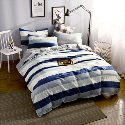 91家纺网 家纺一手货源 找家纺 （总）琪格格纺织 简约宜家全棉四件套床单款