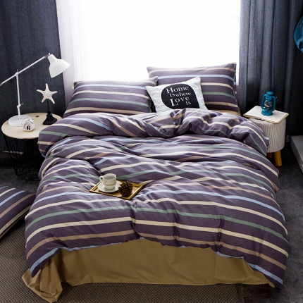 91家纺网 家纺一手货源 找家纺 （总）琪格格纺织 简约宜家全棉四件套床单款