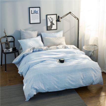 91家纺网 家纺一手货源 找家纺 （总）琪格格纺织 简约宜家全棉四件套床单款