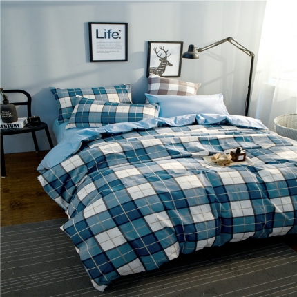 91家纺网 家纺一手货源 找家纺 （总）琪格格纺织 简约宜家全棉四件套床单款