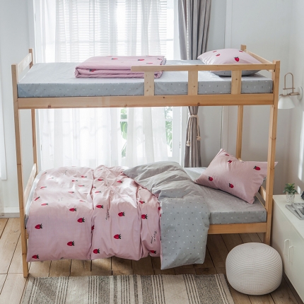 91家纺网 家纺一手货源 找家纺 （总）琪格格 2019新款学生宿舍三件套 床笠款