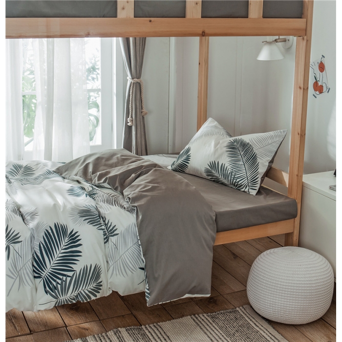 91家纺网 家纺一手货源 找家纺 琪格格 2019新款学生宿舍三件套床单款 XS-羽叶