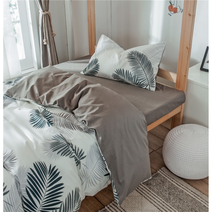 91家纺网 家纺一手货源 找家纺 琪格格 2019新款学生宿舍三件套床单款 XS-羽叶