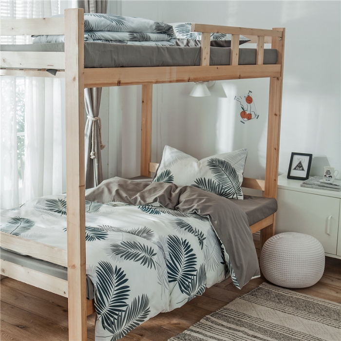 91家纺网 家纺一手货源 找家纺 琪格格 2019新款学生宿舍三件套床单款 XS-羽叶