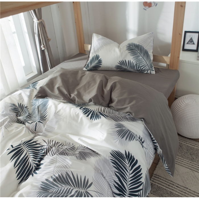 91家纺网 家纺一手货源 找家纺 琪格格 2019新款学生宿舍三件套床单款 XS-羽叶