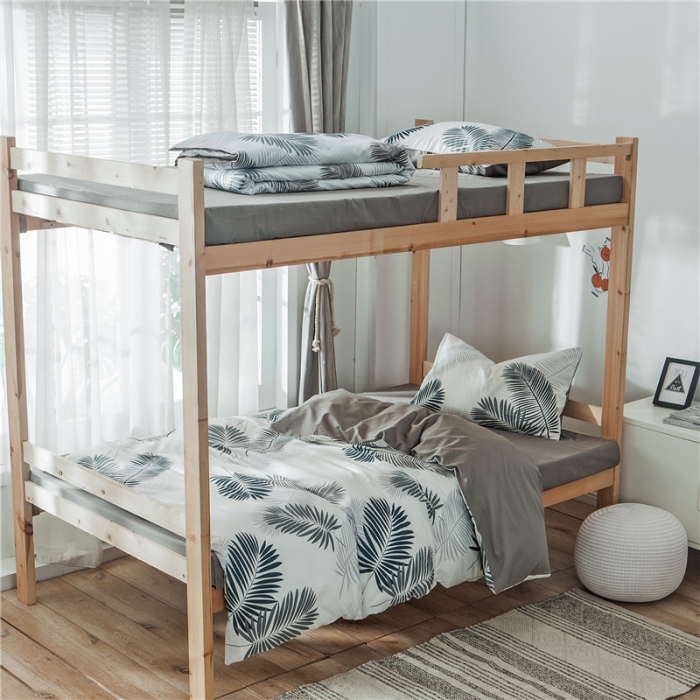 91家纺网 家纺一手货源 找家纺 琪格格 2019新款学生宿舍三件套床单款 XS-羽叶