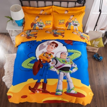 （总）凯歌家纺 2017新款电子版迪士尼四件套床单款