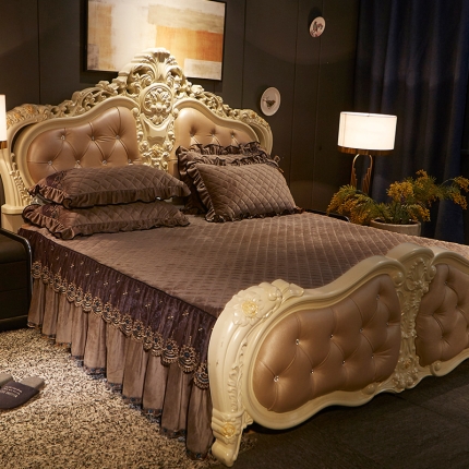 91家纺网 家纺一手货源 找家纺 （总）宜凡家纺 2019新款繁华似锦系列单品床裙两边