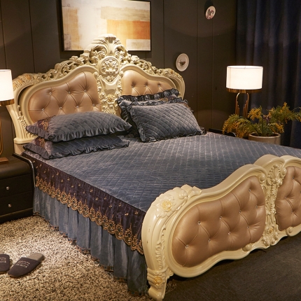 91家纺网 家纺一手货源 找家纺 （总）宜凡家纺 2019新款繁华似锦系列单品床裙两边