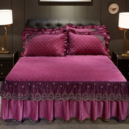 91家纺网 家纺一手货源 找家纺 （总）宜凡家纺 2019新款繁华似锦系列单品床裙三边