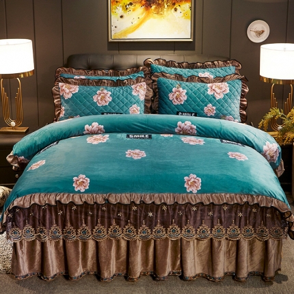 宜凡家纺 2019新款水晶绒印花系列单被套 锦瑟年华