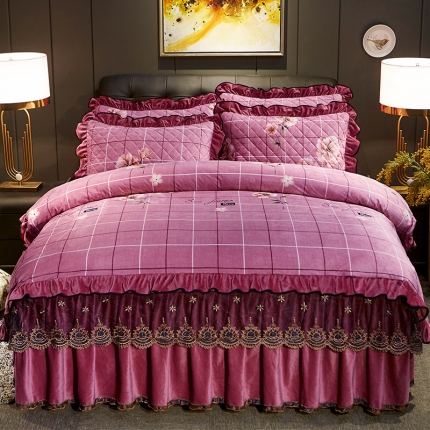 宜凡家纺 2019新款水晶绒印花系列单被套 诗意